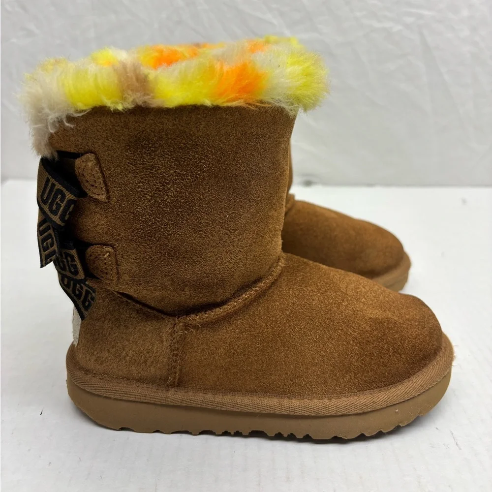 Ugg bows boots multicolor inside toddler girl SZ 12, box 2